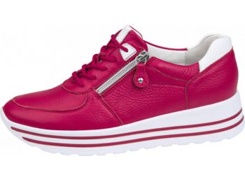 Waldlaufer: H-Lana piros női szarvasbőr félcipő