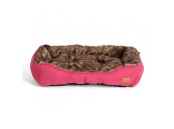 Agui Furry Bed kutyafekhely burgundi  61x48x18 cm