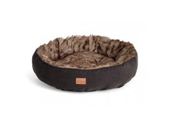 Agui Furry Donut kutyafekhely fekete  60x14cm