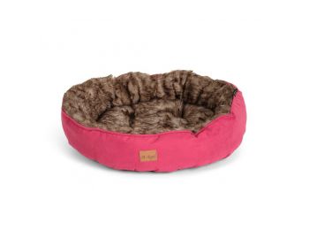 Agui Furry Donut kutyafekhely burgundi  60x14cm