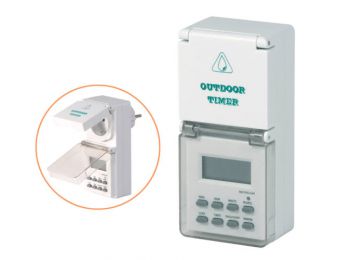 Digitális kültéri, heti időzítő óra,