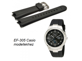 EF-305 Casio fekete műanyag szíj