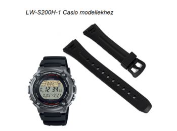 LW-S200-1 Casio fekete műanyag szíj