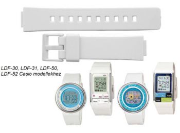 LDF-30 LDF-31 LDF-50 LDF-52 Casio fehér műanyag szíj