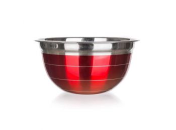 23 cm Banquet Avanza piros rozsdamentes keverőtál