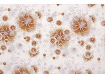 5 ív hópehely mintás barna-fehér csokoládé transzfer f