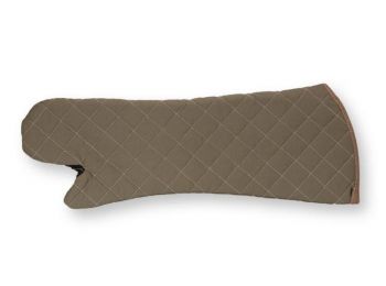 Hosszú szárú khaki teflonos hőálló kesztyű