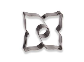 Virágos négyzet kör középpel linzer kiszúró