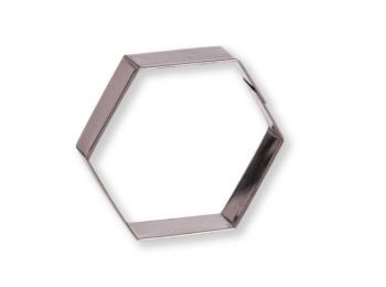 6 cm-es hatszög alakú süti kiszúró