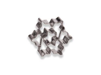 4,3 cm-es hópehely alakú csillag közepű linzer kiszúró