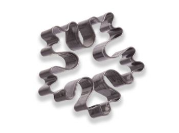 5 cm-es rozsdamentes lekerekített hópehely süti kiszúró