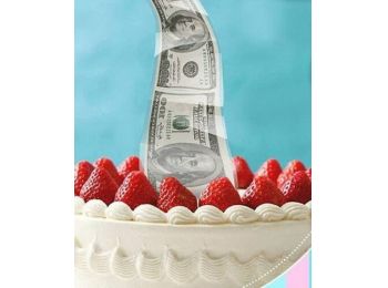 Pénzes doboz műanyag tortadísz