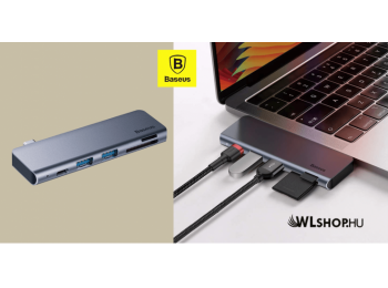 Baseus Harmonica 5in1 Type-C (USB PD + USB 3.0 + USB C + Mic