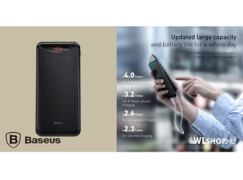 Baseus Gentleman 10000mAh külsö akkumulátor kijelzővel -