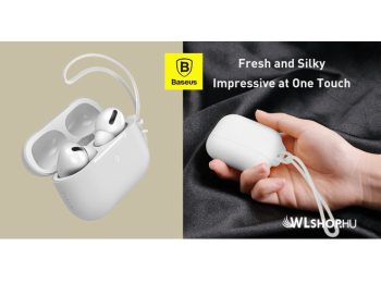 Baseus Let's go Airpods Pro szilikon védőtok - Fehér