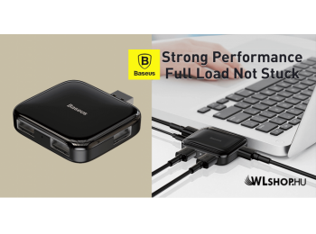 Baseus hordozható 4in1 USB adapter (MicroUsb – 4XUSB2.0 t