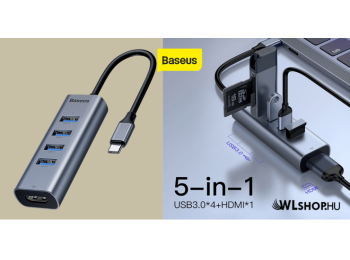 Baseus HUB, Enjoy series (Type-C bemenetről - 4xUSB3.0 / HD