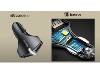 Baseus Rocket Qualcomm 3.0 gyorstöltéssel 2usb autós töl