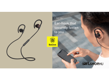 Baseus Sport fülhallgató/headset IPX5 vízálló Bluetooth 5.0 Encok S17 - Fekete