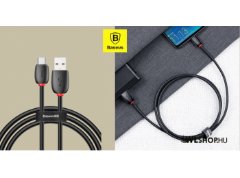 Baseus USB-C gyors adat/töltőkábel QC3.0 5A 1m - Fekete