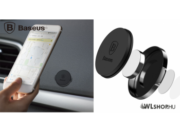 Baseus mágneses autós telefontartó műszerfalra Small Ears - Fekete