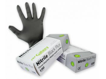 GALAXY NITRILE BLACK PLUS egyszerhasználatos kesztyű