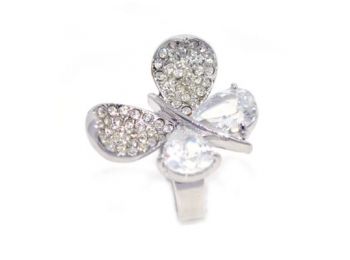 Swarovski kristályos  Pillangós gyűrű