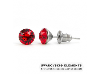 Jazzy piros SWAROVSKI® kristályos fülbevaló 