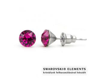 Jazzy sötét rózsaszín SWAROVSKI® kristályos fülbeval