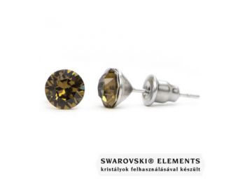 Jazzy szürke Swarovski® kristályos fülbevaló - Smoky Qu