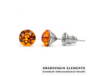 Jazzy borostyán Swarovski® kristályos fülbevaló - Tange