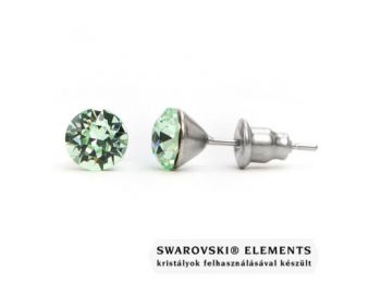 Jazzy világos zöld Swarovski® kristályos fülbevaló - C
