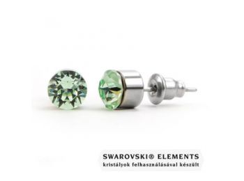 Jazzy világos zöld Swarovski® kristályos fülbevaló - K