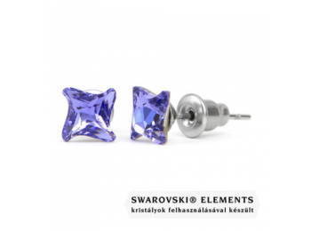 Jazzy lila Swarovski® kristályos fülbevaló - Twister Tan