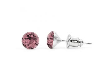 Jazzy rózsaszín Swarovski® kristályos fülbevaló - Anti