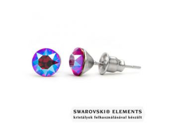 Jazzy rózsaszín Swarovski® kristályos fülbevaló - Light Siam Shimmer