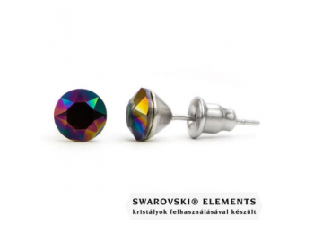 Jazzy színes Swarovski® kristályos fülbevaló - Rainbow Dark