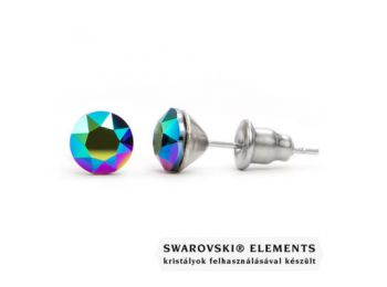 Jazzy zöld Swarovski® kristályos fülbevaló - Scarabeus 