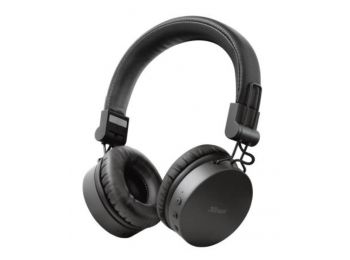 Fejhallgató, vezeték nélküli, TRUST Tones, fekete (TRFH2