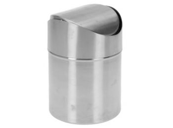 Szemetes, rozsdamentes acél, asztali, 12x16 cm (KHKE258)