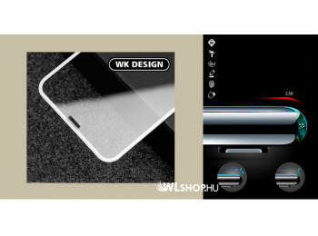 iPhone 6/7/8 Plus 3D Standard Prémium üvegfólia Remax-WK - Fehér