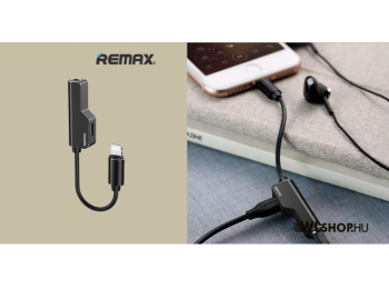 RL-LA02i iPhone lightning /3,5 jack audió adapter töltéss