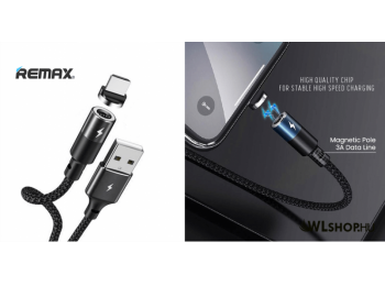 MicroUSB töltőkábel kerek mágneses csatlakozóval 1,2m 3