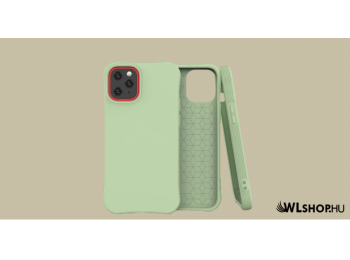 iPhone 12/12 Pro Soft Color flexibilis gél tok - Zöld