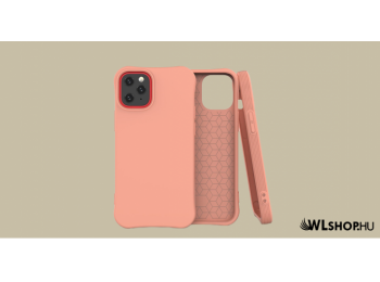 iPhone 12/12 Pro Soft Color flexibilis gél tok - Narancs