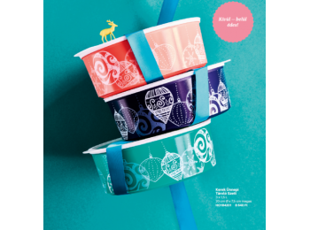 Kerek Ünnepi Tároló 1 db sötétkék Tupperware