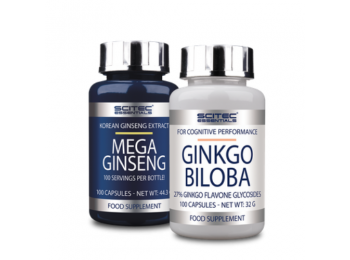 Mega Ginseng + Ginkgo Biloba csomag Scitec Essentials