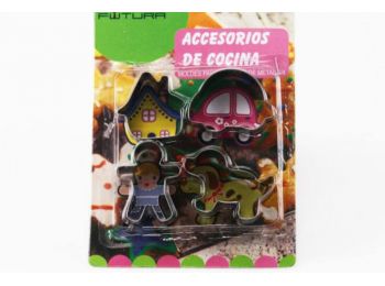 Mézi, házikó, autó, kutya sütikiszúró készlet