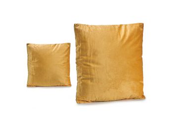 Párna Bársony Ochre szín (45 x 8 x 45 cm)