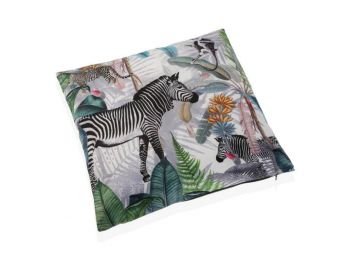 Párna Poliészter (15 x 45 x 45 cm) Zebra